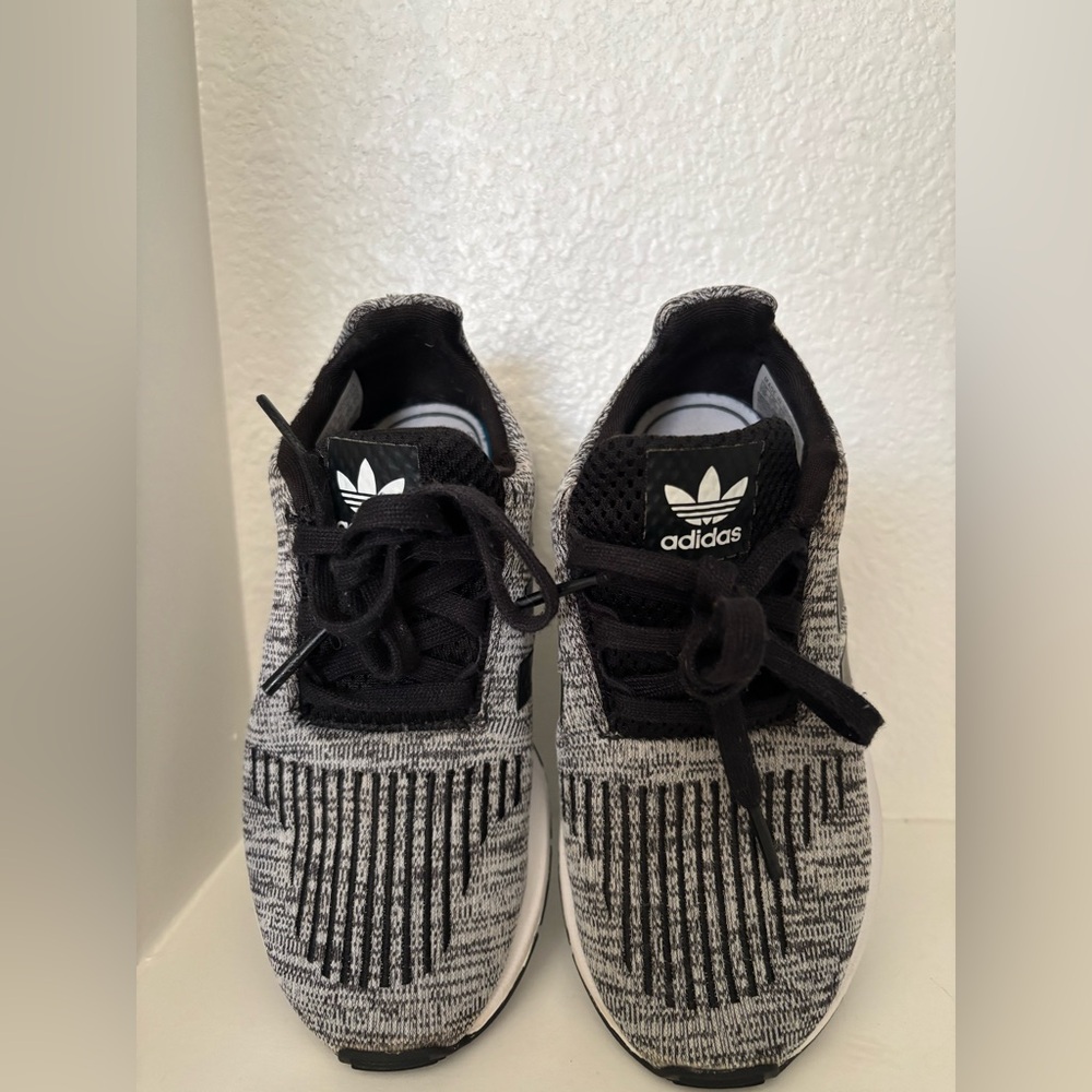Ortholite Adidas Kids Gray and Black Sneakers
